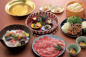 つるとんたんのメニュー一例